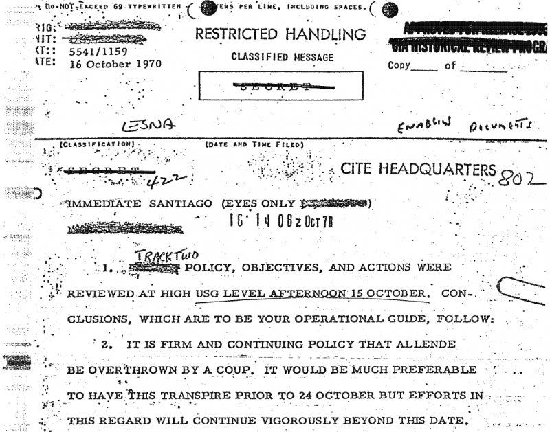 Geheimdokument der CIA