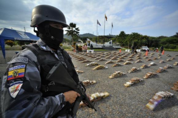 Zwischen 2007 und 2016 wurden in Ecuador rund 520 Tonnen Drogen beschlagnahmt