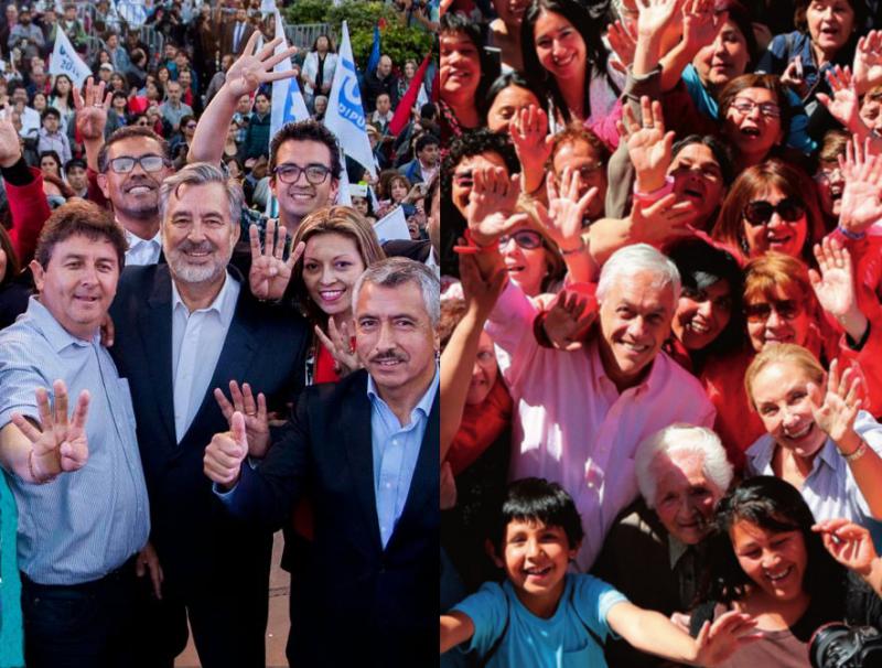 Treten bei der Stichwahl um das Präsidentenamt gegeneinander an: Alejandro Guillier (links) und Sebastián Piñera (Kollage)