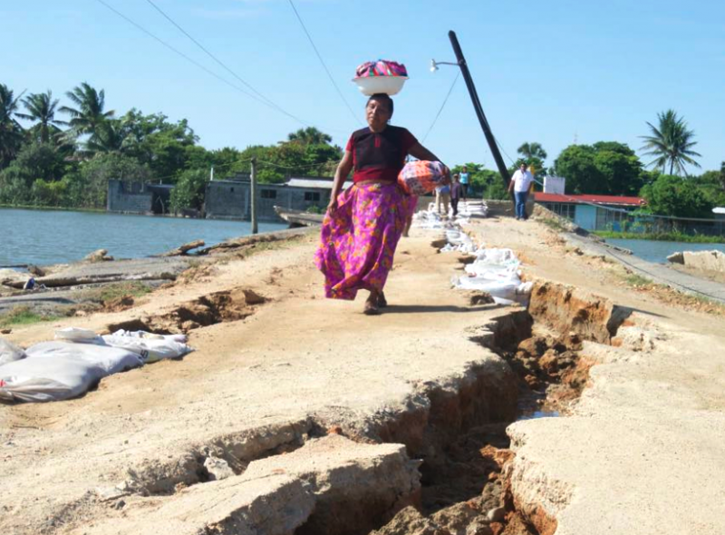 Am stärksten betroffen von den Erdbeben in Mexiko im September und Oktober ist der Bundesstaat Oaxaca im Südosten des Landes