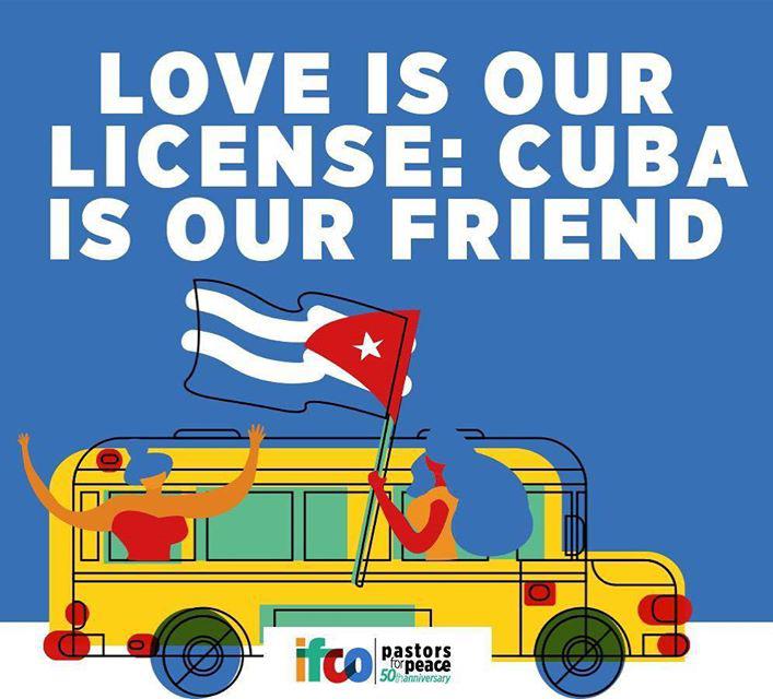 Motto der Karawane 2017: "Liebe ist unsere Genehmigung: Kuba ist unser Freund"
