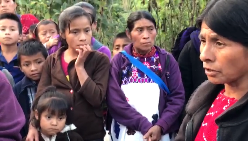 Vertriebene aus Chalchihuitán, Mexiko. Über 5.000 Personen aus neun Gemeinden mussten ihre Häuser verlassen