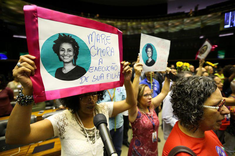 Am Tag nach der Ermordung Marielle Francos kam es in vielen Parlamenten zu Gedenkveranstaltungen, wie hier in Brasília