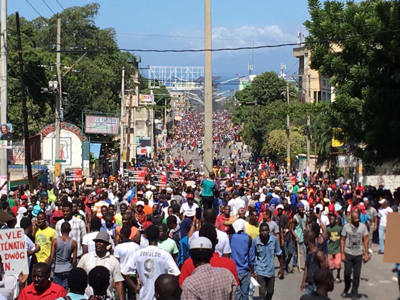 In Haiti wurde gegen die Korruption der Regierung Mitte der Woche heftig demonstriert
