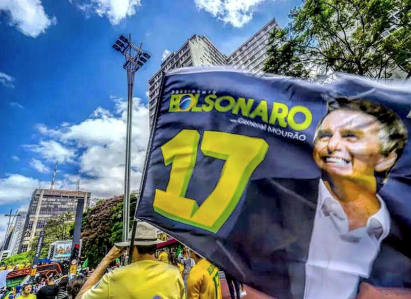 Anhänger von Bolsonaro in Brasilien beim Wahlkampf