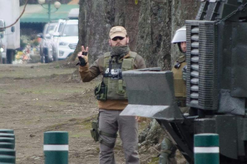 Carabineros in Chile im Einsatz bei der "Operación Huricán" gegen Mapuche