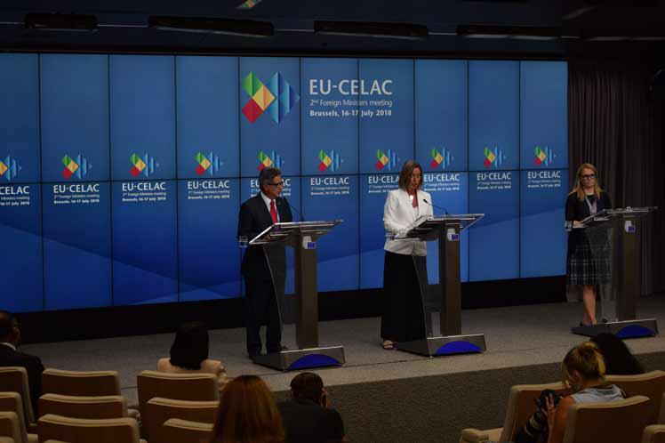 Pressekonferenz nach dem EU-Celac-Gipfel in Brüssel