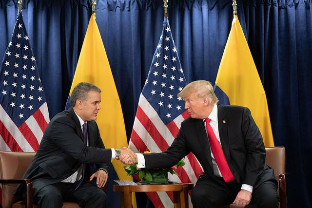 Ziemlich beste Freunde: Iván Duque aus Kolumbien und U-Präsident Donald Trump