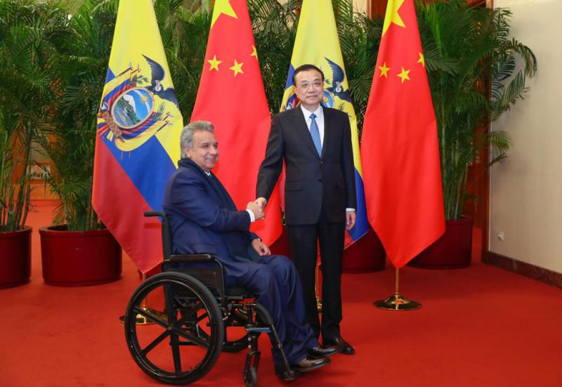 Der aktuelle Präsident Lenín Moreno verhandelte in China vor zwei Wochen erst neue Kredite in Höhe von knapp einer Milliarden US-Dollar