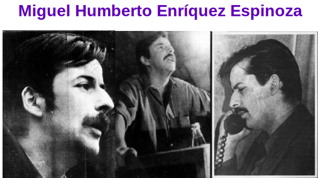 Miguel Enriquez, Mitbegründer und Generalsekretär der MIR in Chile, wurde am 5. Oktober 1974 ermordet