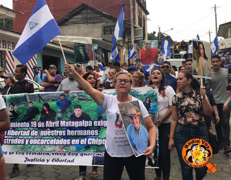 Demonstration der "Mütter des Aprils" gegen die Regierung Ortega (Matagalpa, Nicaragua, 30. Juni)