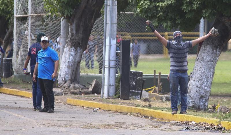 Gewaltbereite Demonstranten in Nicaragua