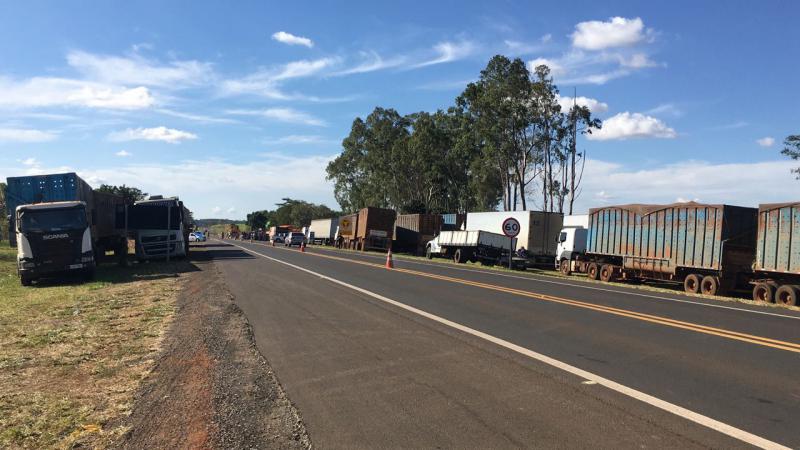 Der Streik der Lkw-Fahrer hat sich im Laufe der Woche beruhigt, Blockaden wurden nach und nach geräumt