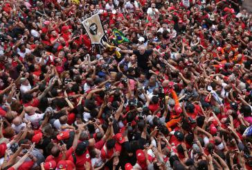 Am Samstag wurde Lula in Sao Bernardo do Campo von Anhängern gefeiert