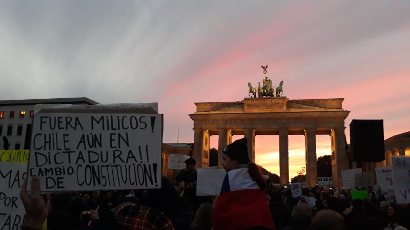 Mehr als 1.000 Menschen bei Chile Solidarität am Sonntag in Berlin