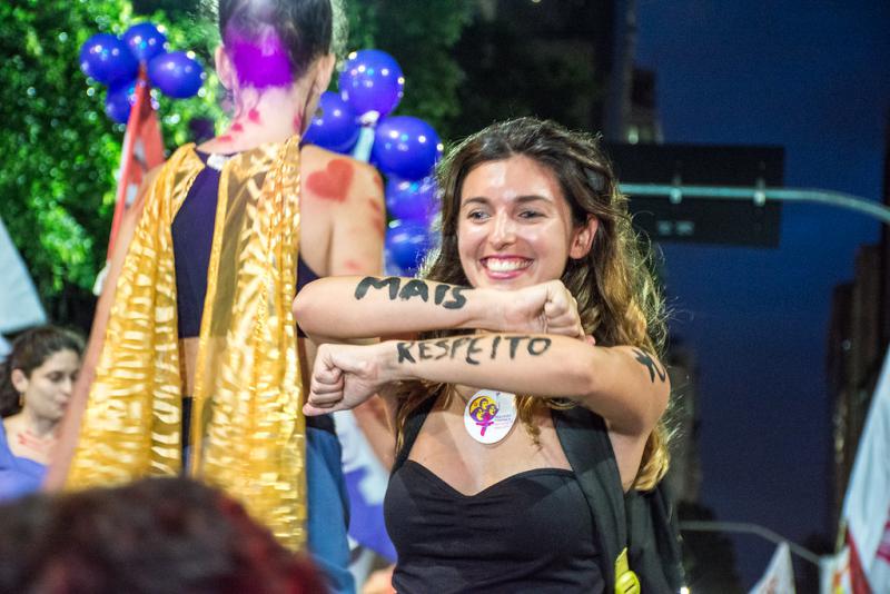 "Mehr Respekt": Demonstration für Frauenrechte in Brasilien