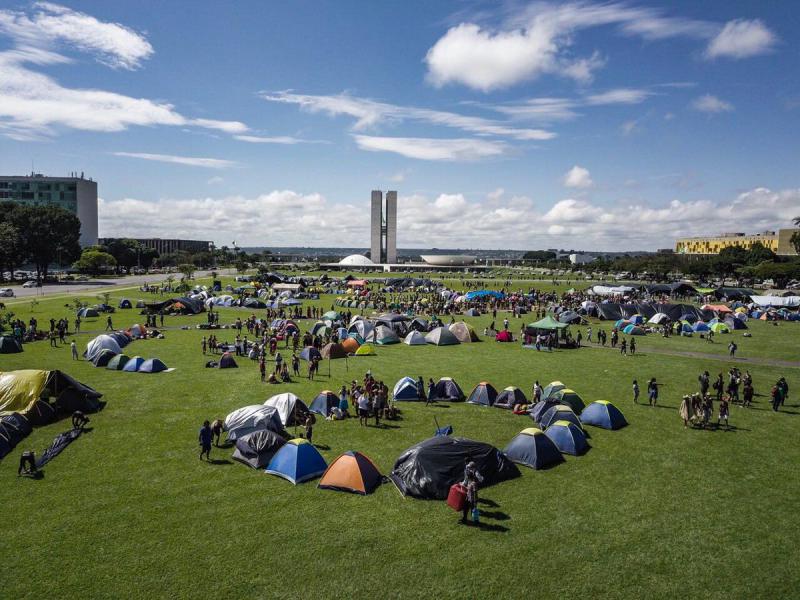 Vom 24. bis 26. April campierten indigene Gemeinschaften in Brasília