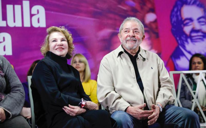 Lula da Silva und seine Ehefrau Marisa Leticia bei einer Veranstaltung im Jahr 2016. Staatsanwälte verhöhnten die Erkrankte und verspotteten Lulas Trauer nach ihrem Tod