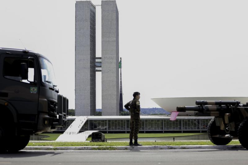 Das Regierungsviertel in der Hauptstadt Brasília war seit Tagen von Militär besetzt