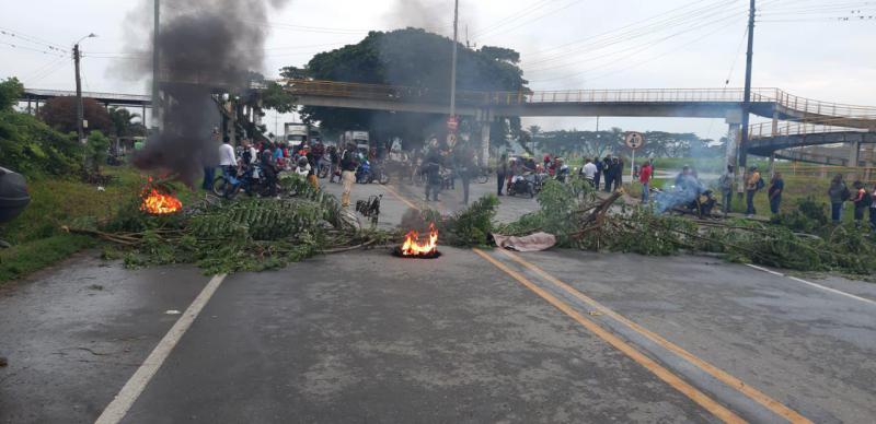Blockaden im Süden von Kolumbien