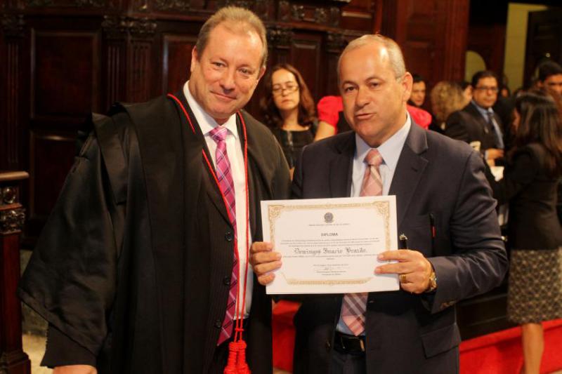 Der Ex-Abgeordnete Domingos Brazão (rechts) von der rechtskonservativen Partei PMDB im Dezember 2014 im Parlament von Rio de Janeiro.