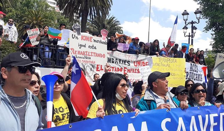 Auch in Temuco in Südchile beteiligten sich Tausende am Streik