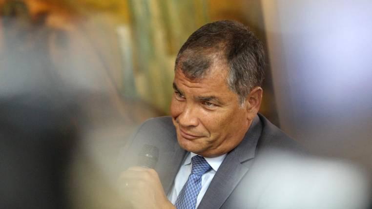 Ex-Präsident von Ecuador, Rafael Correa, in seiner Sendung bei RT