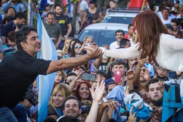Kirchner weist alle Vorwürfe zurück und wird - wie hier im letzten Jahr - von vielen Anhängern unterstützt