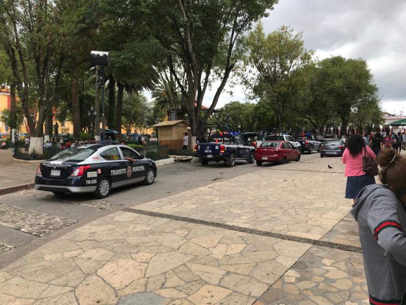 Im Zentrum von San Cristóbal ist vermehrte Polizei- und Militärpräsenz festzustellen
