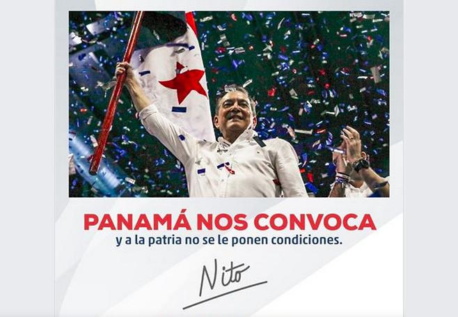 "Panama ruft uns und dem Vaterland werden keine Bedingungen gestellt". Cortizo bezog sich nach seinem Wahlsieg auf Omar Torrijos