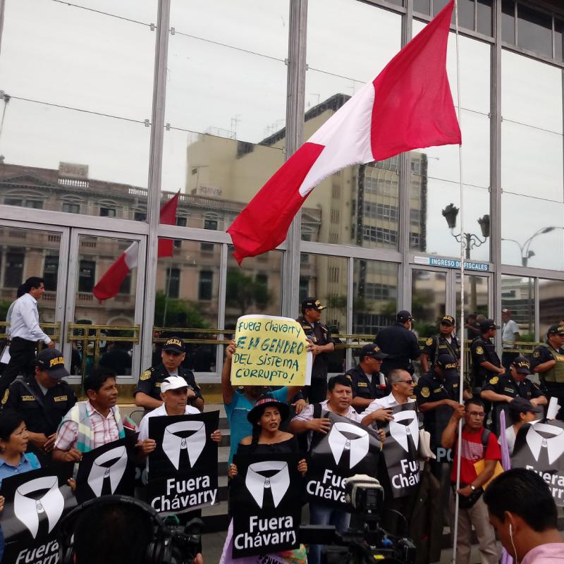 Vor dem Rücktritt des Generalstaatsanwalts Pedro Chávarry kam es in Peru zu vielen Protesten gegen ihn
