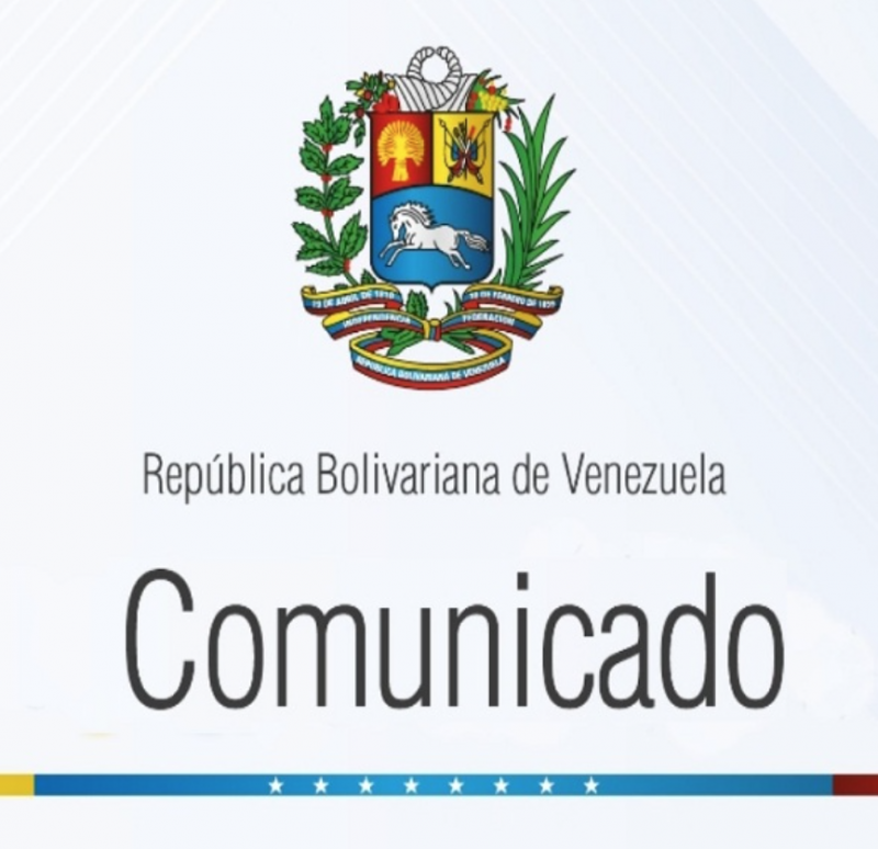 Logo des Kommuniqués des venezolanischen Außenministeriums