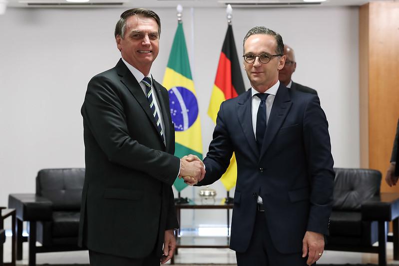 Brasiliens rechter Präsident, Jair Bolsonaro, und der deutsche Außenminister, Heiko Maas, im April 2019. Damals wie heute sind Menschenrechte kein Thema