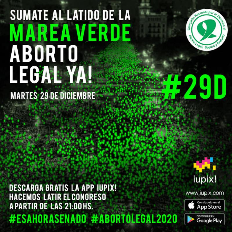 Die Bewegung für die Legalisierung der Abtreibung hat für den 29. Dezember landesweit zu Kundgebungen aufgerufen