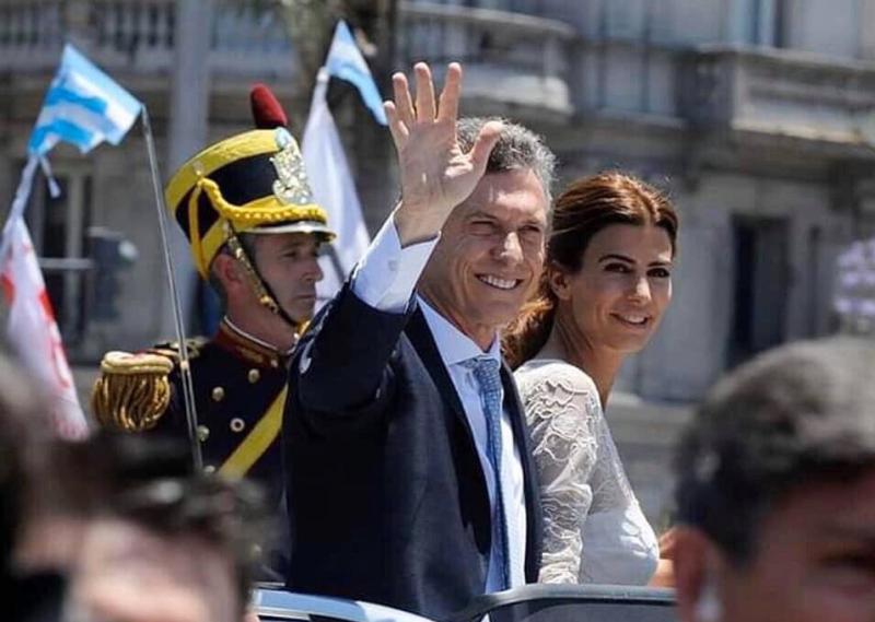 Meldet sich mit einiger Polemik in Argentinien zurück: Ex-Präsident Mauricio Macri, hier mit seiner Ehefrau während seiner Präsidentschaft