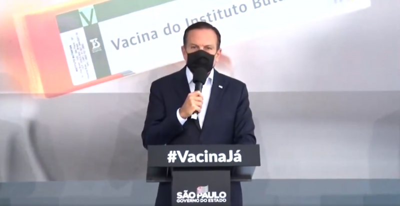 São Paulos Gouverneur Doria will den Impfprozess im Januar starten