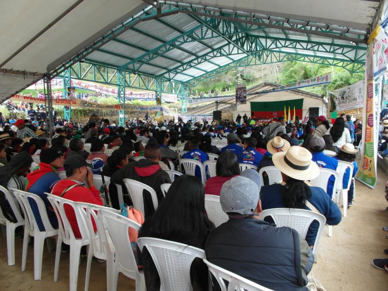 Rund 3.000 Bewohner und Amtsträger der indigenen Selbstverwaltungsgebiete im Cauca feierten den 49. Jahrestag der Gründung des Cric