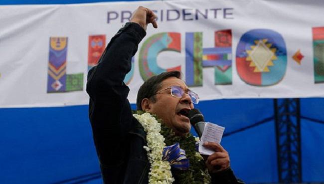 Luis Arce: "Das Volk hat die Seele des Prozesses des Wandels zurückerobert, dafür danke ich dem bolivianischen Volk"