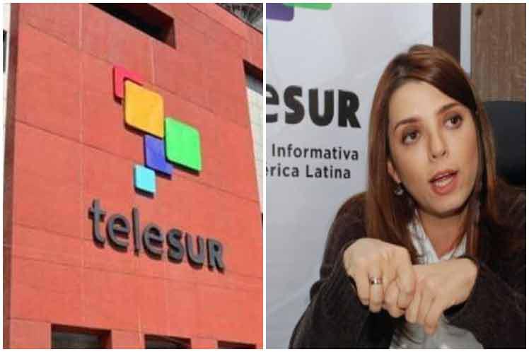 Patricia Villegas, kolumbianische Jounalistin und Präsidentin von Telesur, zeigt sich selbstbewusst.