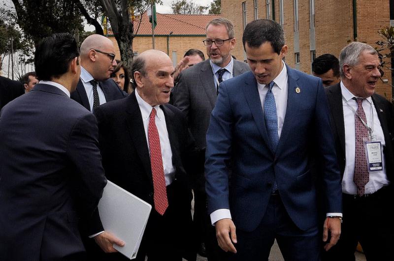 In Bogotá traf Guaidó auch den US-Sonderbeauftragten für Venezuela, Elliot Abrams