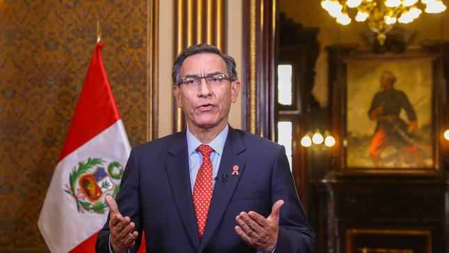 In einer Fernsehansprache kündigte Präsident Vizcarra seine geplanten Reformen an