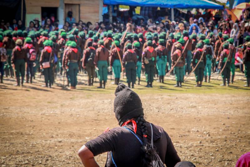 Die Zapatistinnen organisierten zwar das Treffen, hielten sich aber eher im Hintergrund