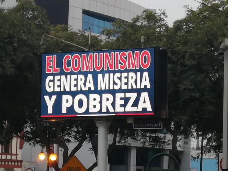 Kampagne in Lima: "Der Kommunismus produziert Elend und Armut"