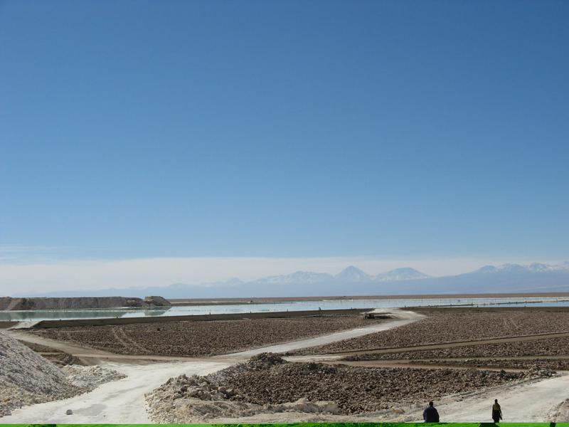 Anlage zum Abbau von Lithium in der Atacama-Region
