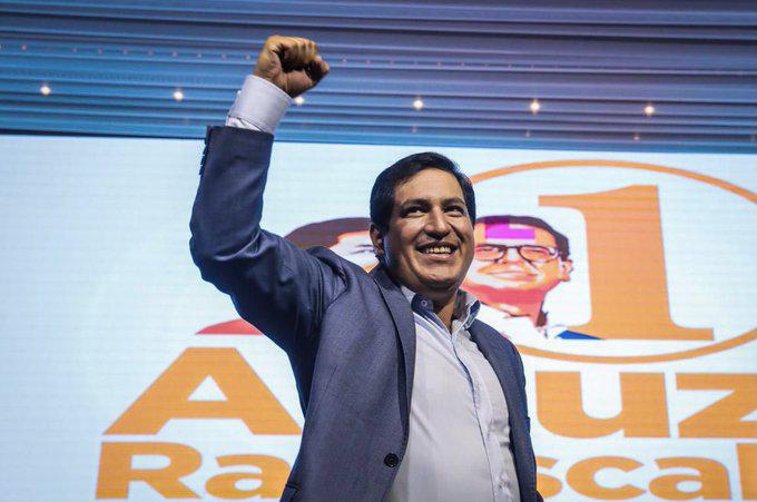 Muss in die Stichwahl: Linkskandidat Andres Arauz, Sieger der ersten Runde am 7.Februar