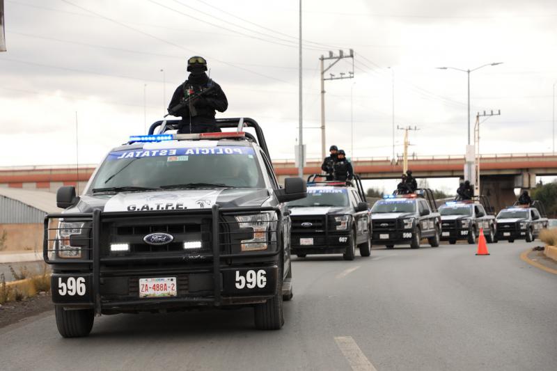 Polizeieinheiten im mexikanischen Bundesstaat Zacatecas