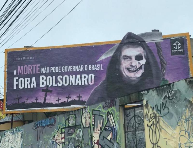 "Der Tod kann Brasilien nicht regieren. Weg mit Bolsonaro" – in Brasiliens Straßen weit verbreitet