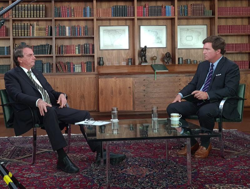 Jair Bolsonaro im Interview mit Tucker Carlson