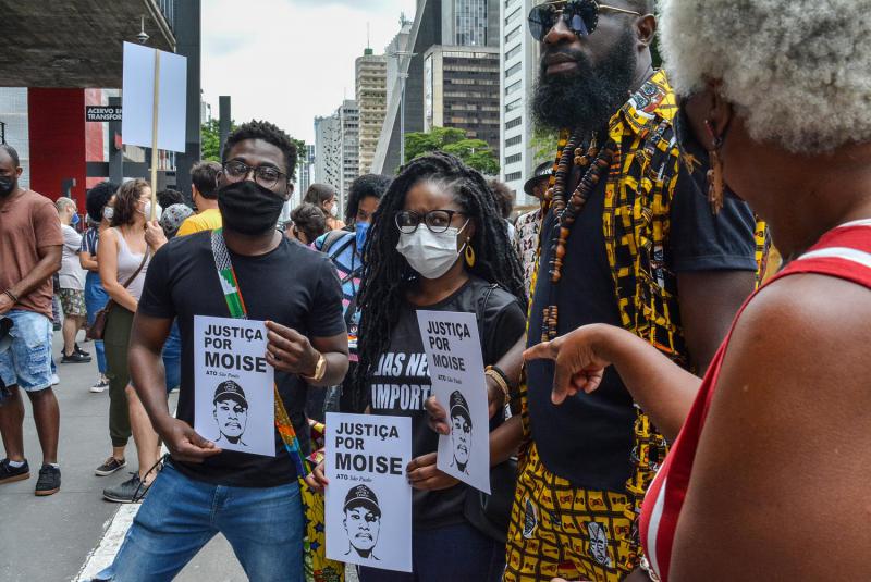 Die "Coalición Negra por Derechos" organisiert die Proteste