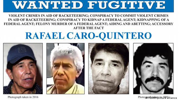 Rafael Caro Quintero wurde lange vom FBI gesucht